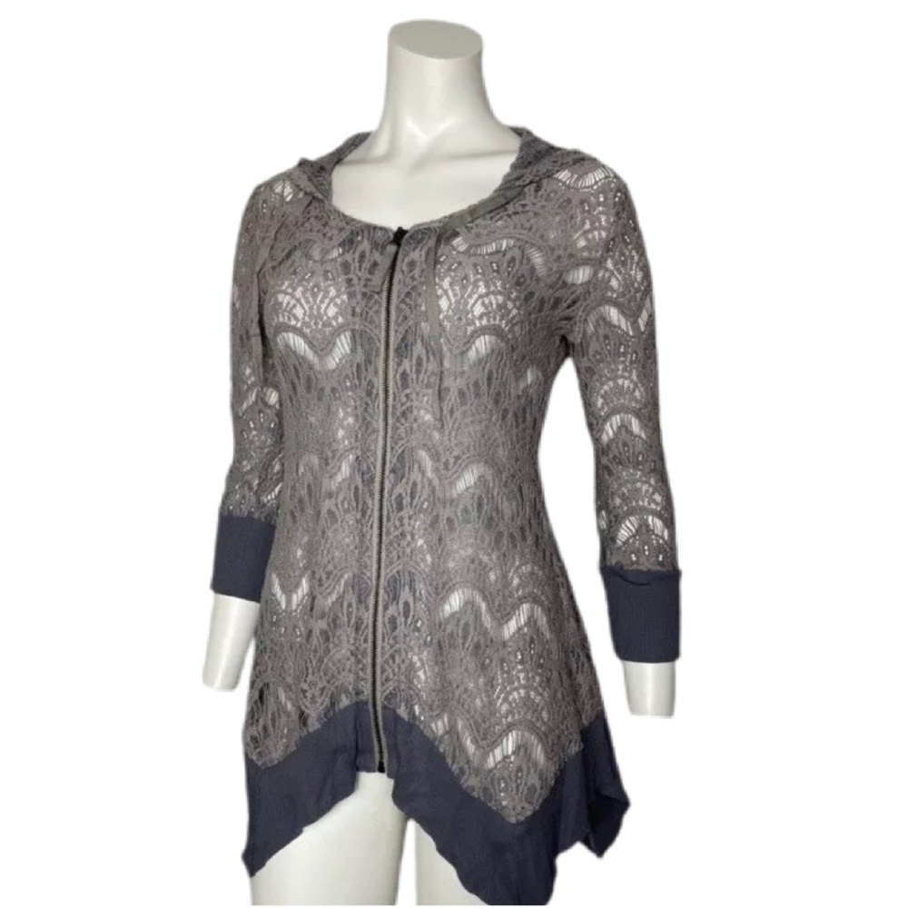 Evy’s tree lace jacket with a hoodie size Small